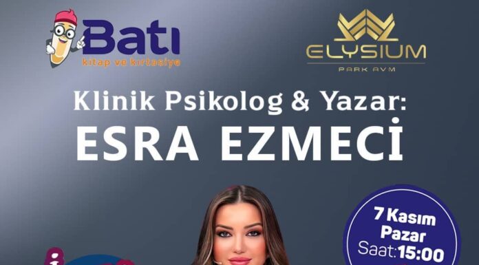 Yazar Esra Ezmeci Elysium Park AVM’ye Geliyor